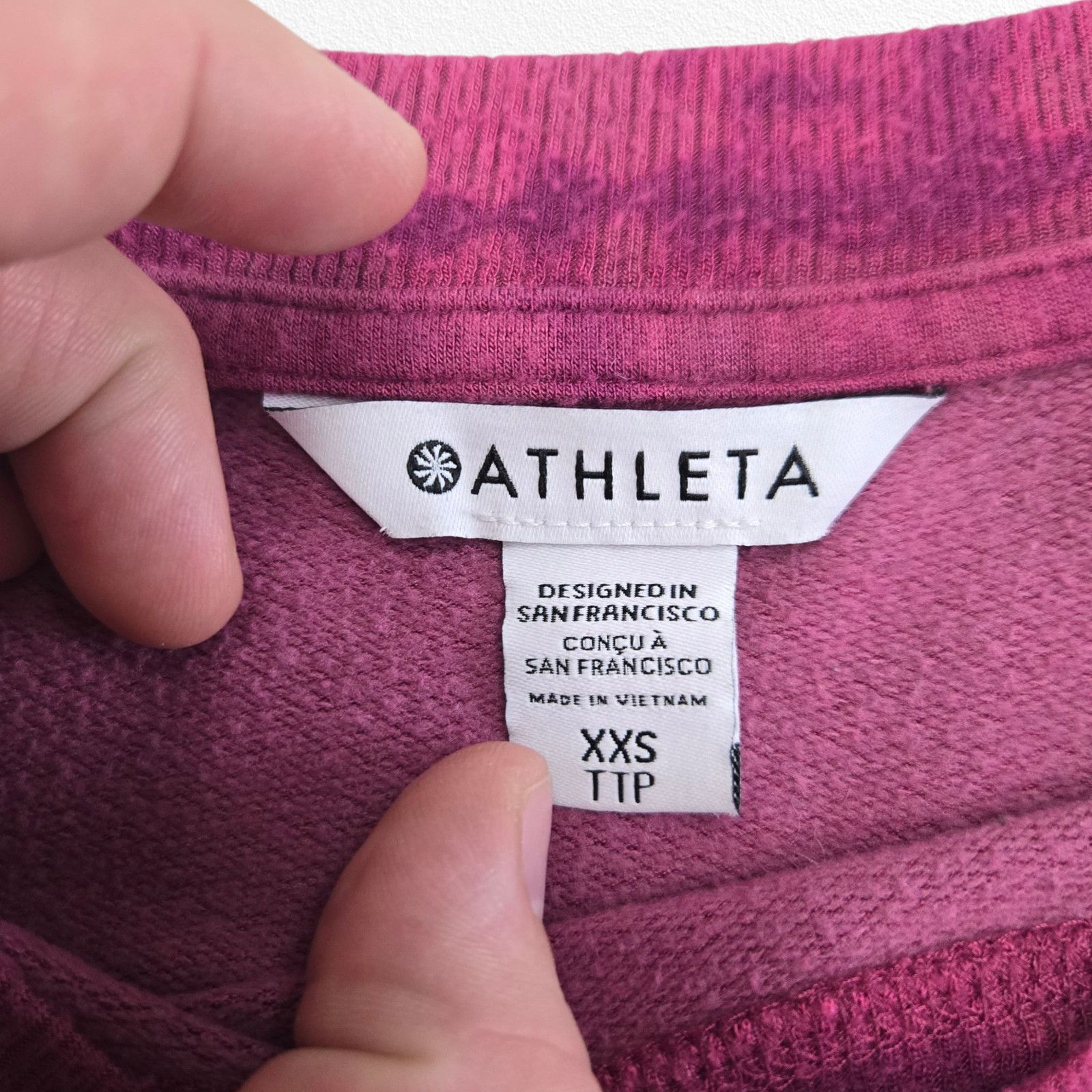 Athleta Athleta Pink Coaster Luxe Tie Dye Sweatshirt Size XXS Size XXS / US 00 / IT 34 - 6 Thumbnail