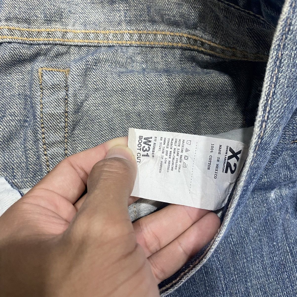 Japanese Brand Flared🔥 X2 Bootcut Jeans Punk Grunge 90s Hysteric Size US 34 / EU 50 - 8 Thumbnail