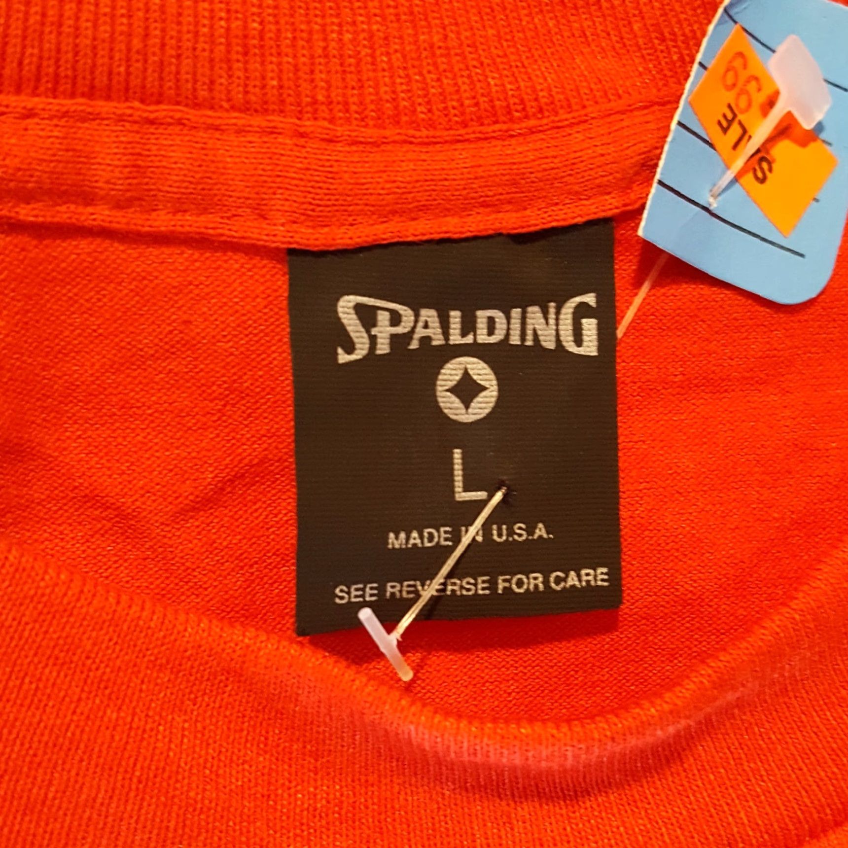 Spalding VINTAGE Spalding Sports T-Shirt Mens L Red 90s Retro Graphic Print United States Single Stitch Cotton Crew Neck Short Sleeve Size US L / EU 52-54 / 3 - 7 Thumbnail