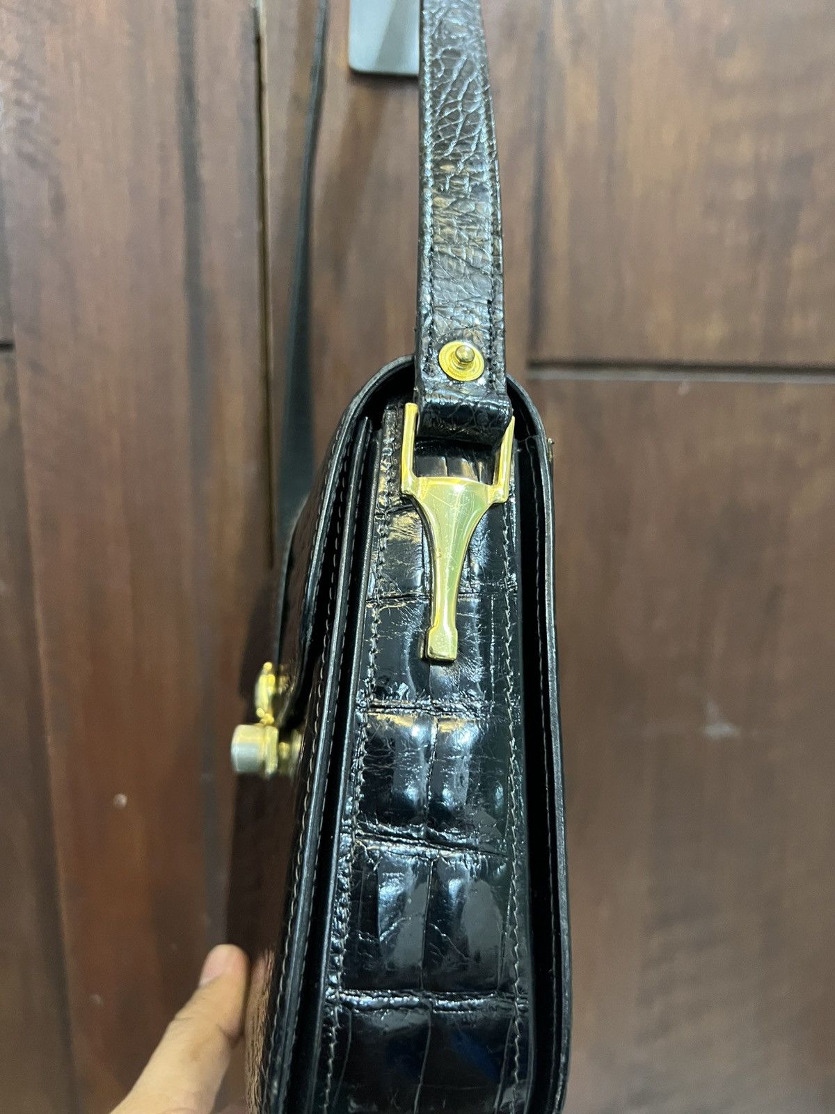 Genuine Leather Zagliani Made in Italy Genuine Leather Shoulder Bag Size ONE SIZE - 4 Thumbnail