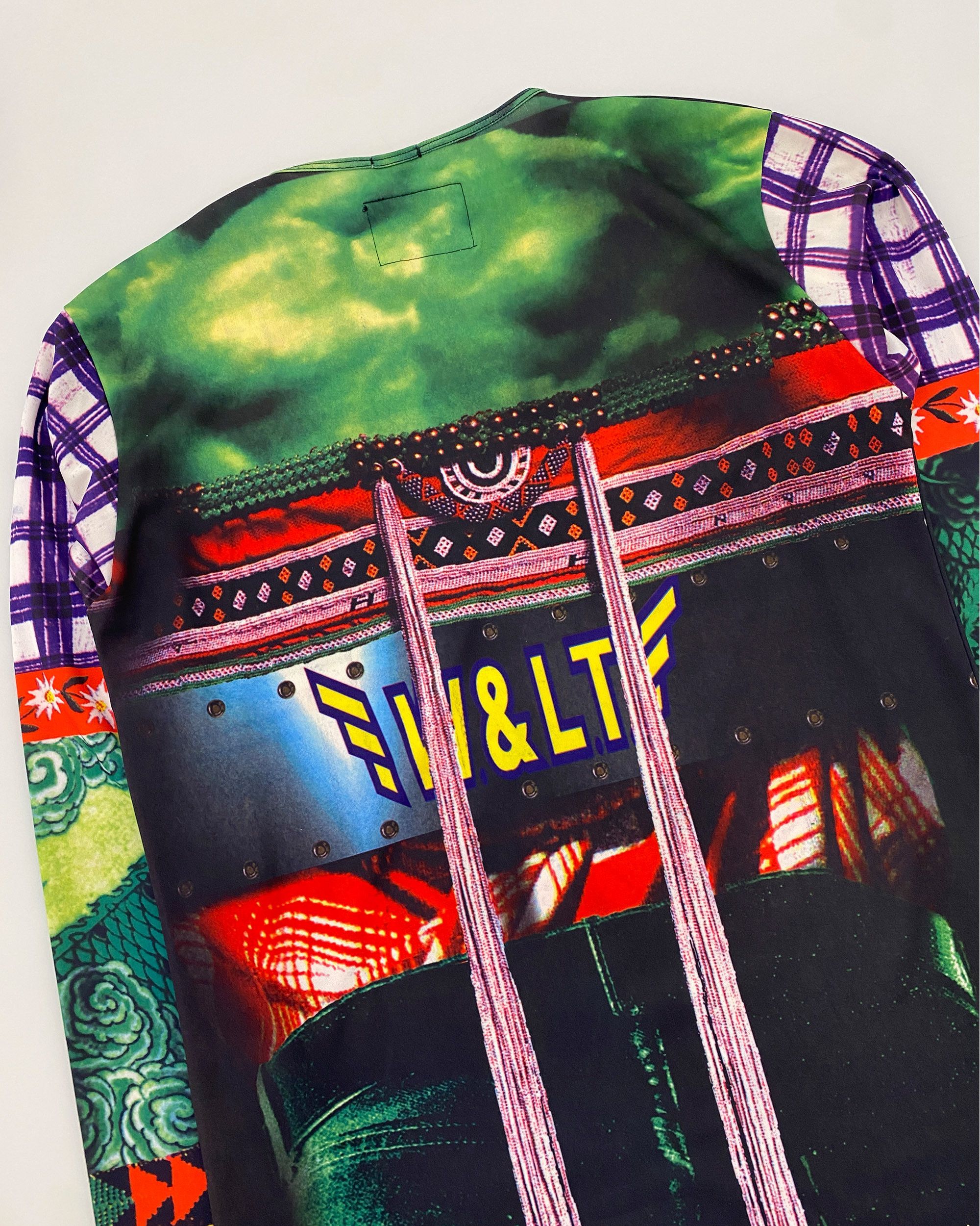 W&LT × Walter Van Beirendonck SS1996 All Over Print Stretch Longsleeve T-Shirt Size US L / EU 52-54 / 3 - 8 Thumbnail