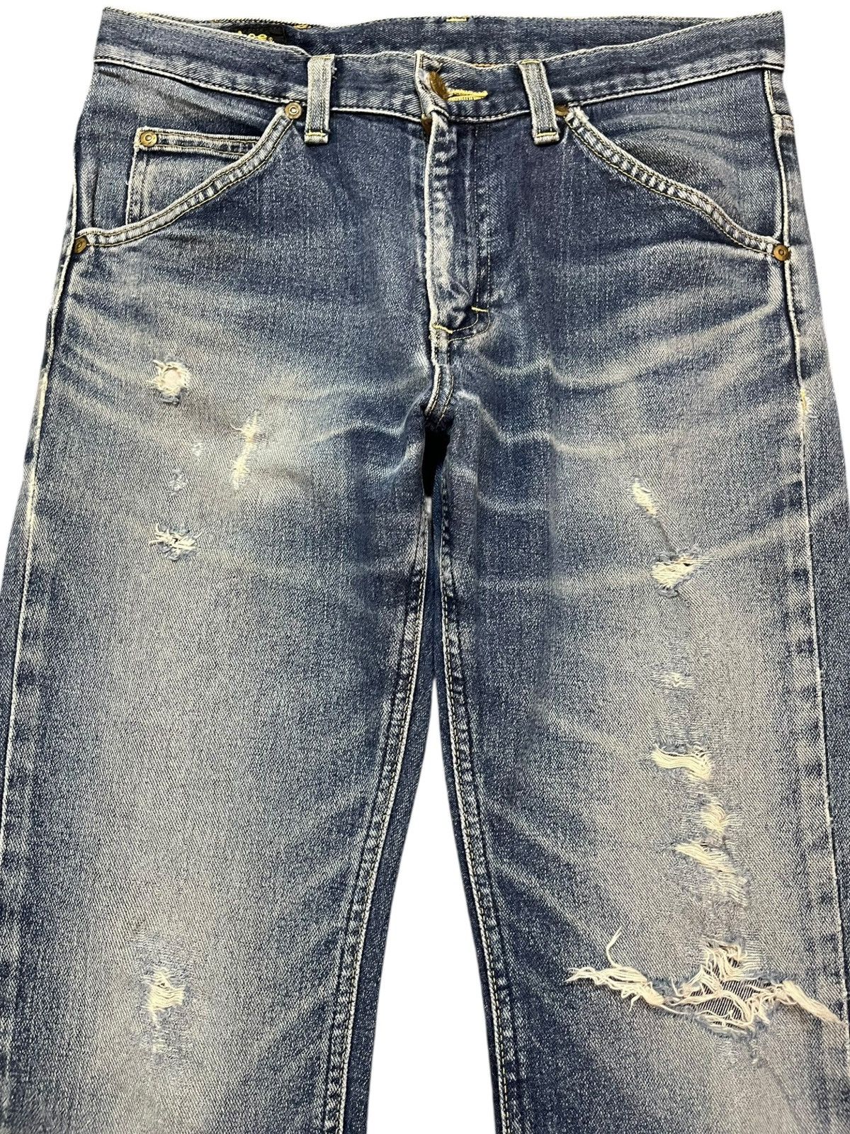 Lee Vintage Lee Riders Flare Grunge Distressed Denim Size US 30 / EU 46 - 2 Thumbnail