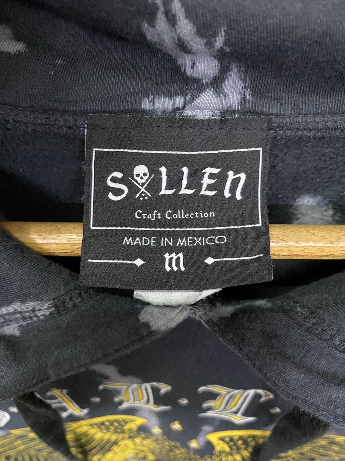 Japanese Brand Shllen Skulls Big Print Tye Dye Hoodie Sweatshirt Size US M / EU 48-50 / 2 - 9 Thumbnail