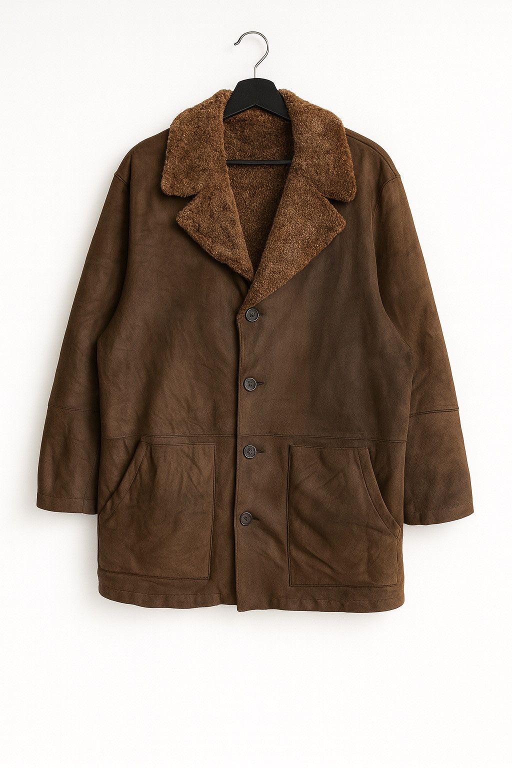 Mila Schon Mila Schön Milano Vintage Brown Shearling Leather Coat Size US L / EU 52-54 / 3 - 1 Thumbnail