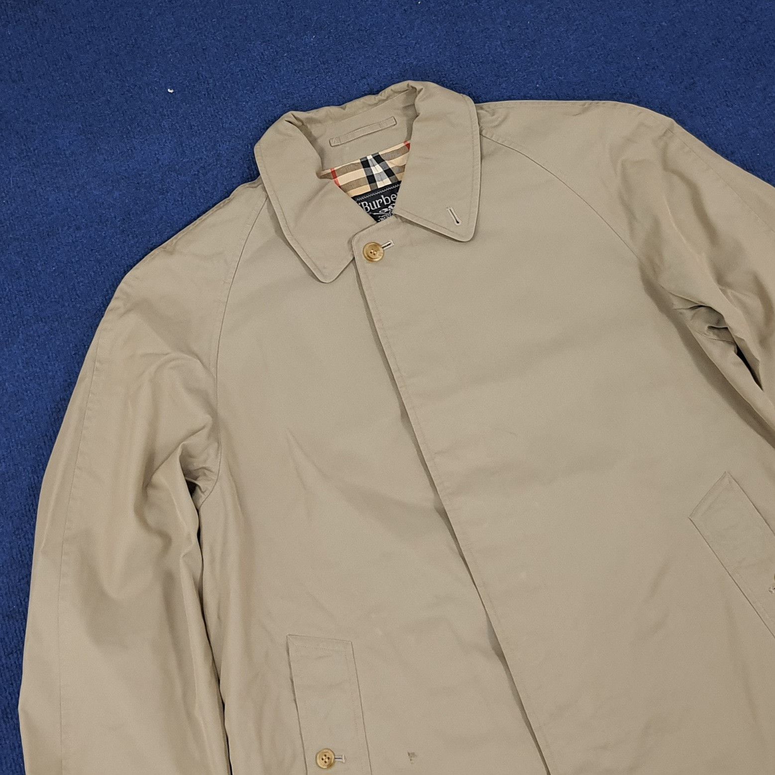 Burberry × Vintage Vintage Burberrys Nova Check Trench Jacket Size US L / EU 52-54 / 3 - 2 Thumbnail
