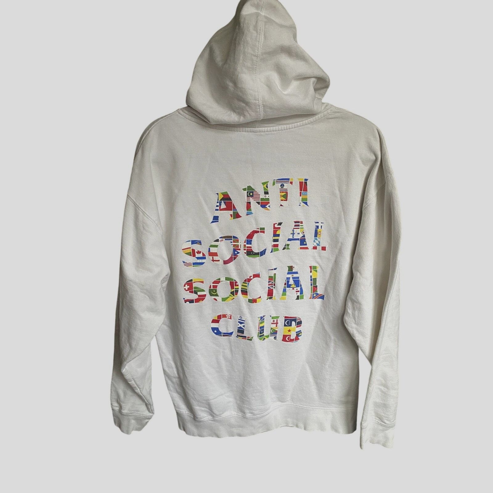 Anti Social Social Club Anti Social Social Club Flag Hoodie White Large Cotton Soft Size US L / EU 52-54 / 3 - 1 Thumbnail