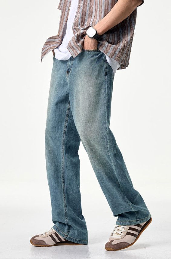Japanese Brand Men's Clanfit Straight Leg Vintage Distressed Jeans Size US 32 / EU 48 - 4 Thumbnail