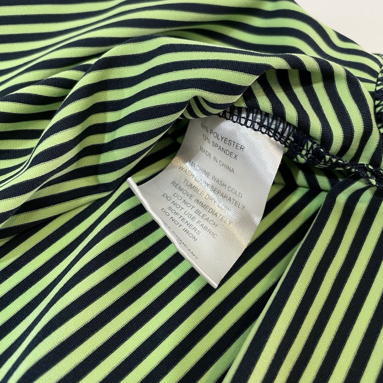 Footjoy FJ Footjoy Polo Tour Shirt Men's Striped Blue Green Stretch Size US M / EU 48-50 / 2 - 6 Thumbnail