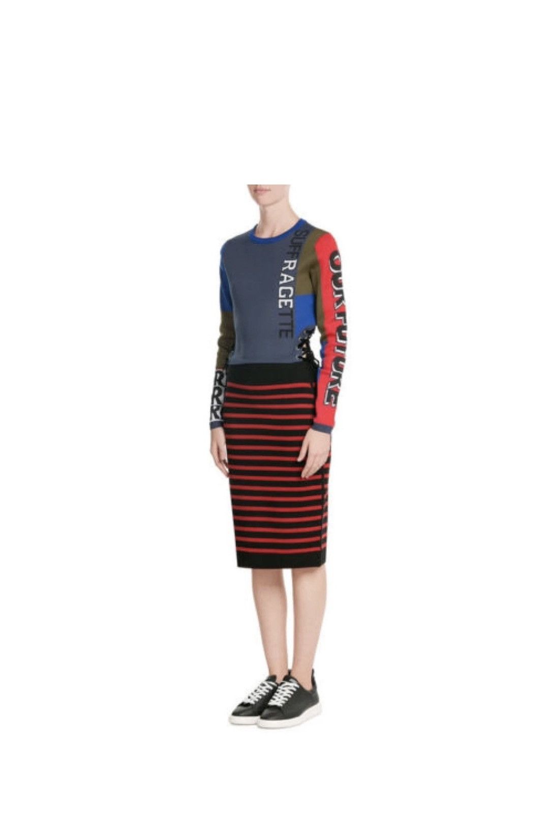 Marc by Marc Jacobs F/W 2015 RUNAWAY MARC JACOBS SUFFRAGETTE LACE UP CROP TOP Size XS / US 0-2 / IT 36-38 - 1 Thumbnail