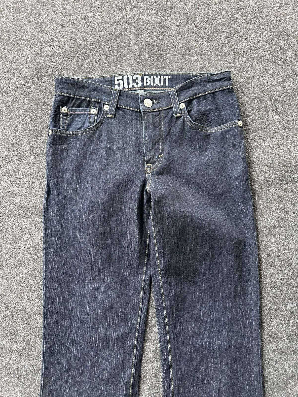 Edwin Y2k Edwin Blue Trip Edgeline 503 Boot Flare W30 D244 Size US 29 - 3 Thumbnail