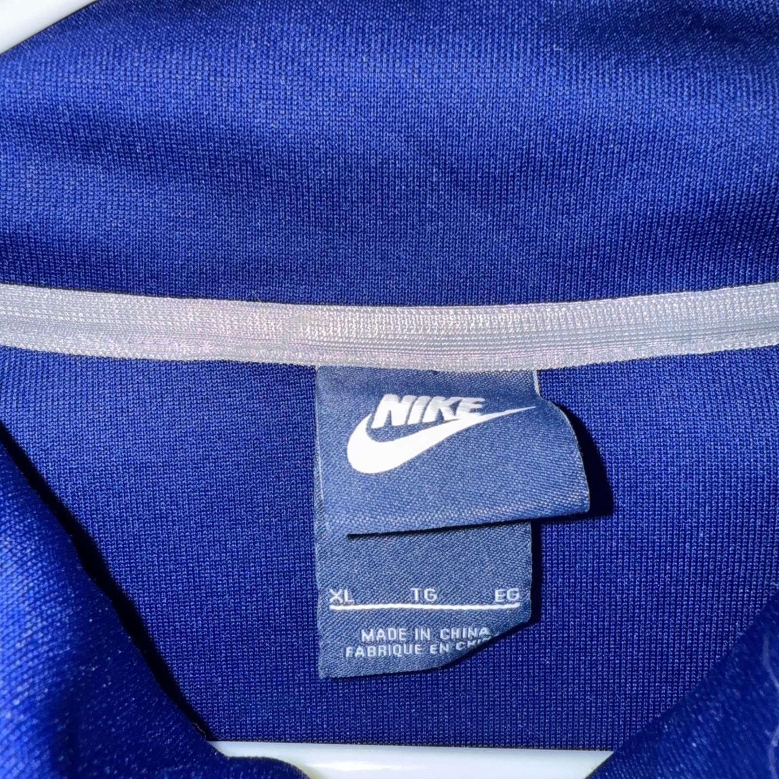 Nike Nike Womens Track Jacket XL Blue White Chevron Full Zip Size XL / US 12-14 / IT 48-50 - 4 Thumbnail