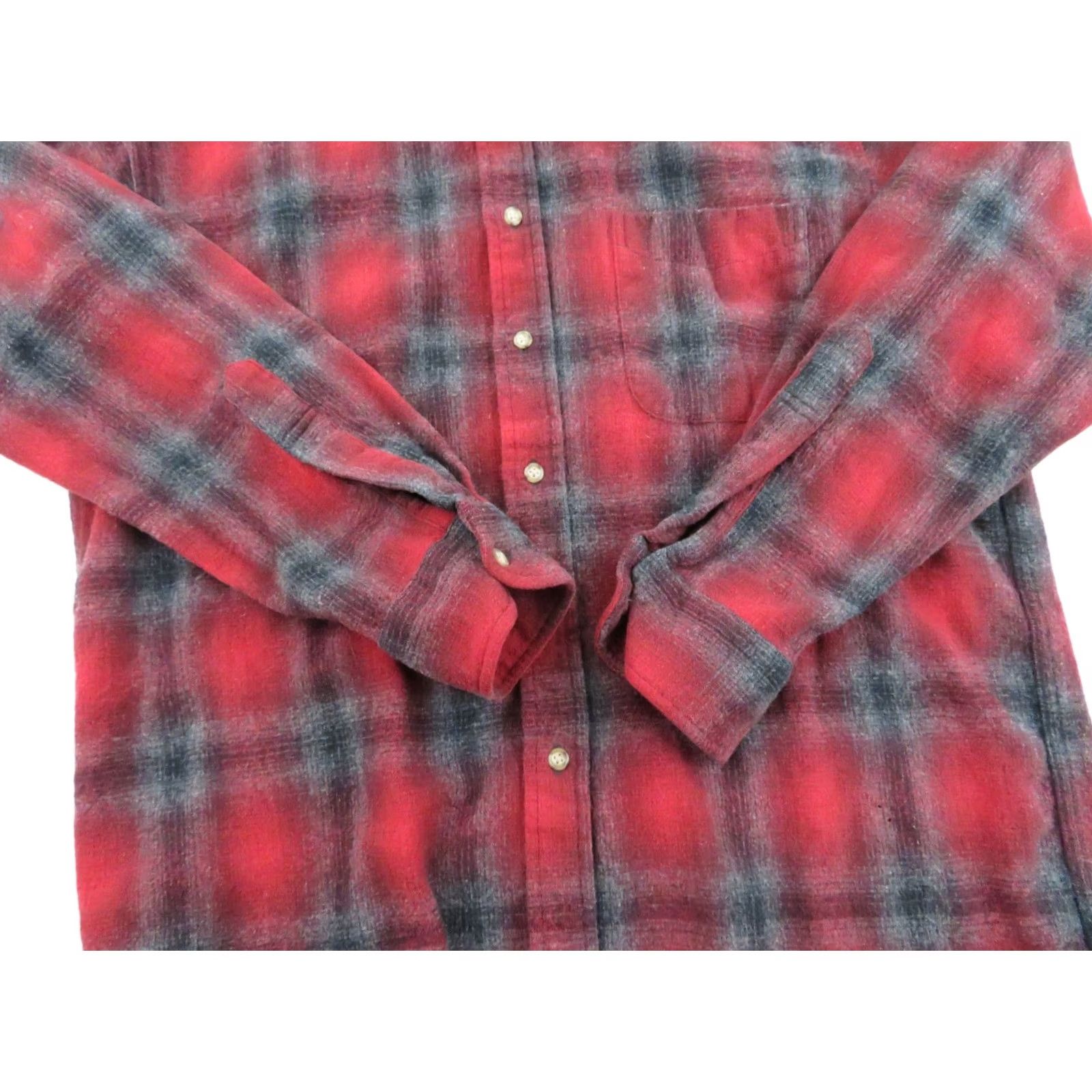 Pendleton VINTAGE Pendleton Beach Boys Wool Flannel Shadow Plaid Ombre Scout Shirt Mens Large Size US M / EU 48-50 / 2 - 4 Thumbnail