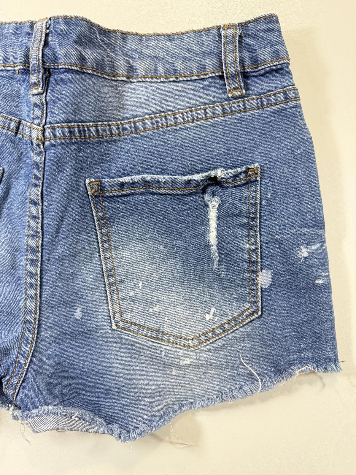 Other Miami High Rise Distressed Denim Shorts 7 Size 28" / US 6 / IT 42 - 10 Thumbnail