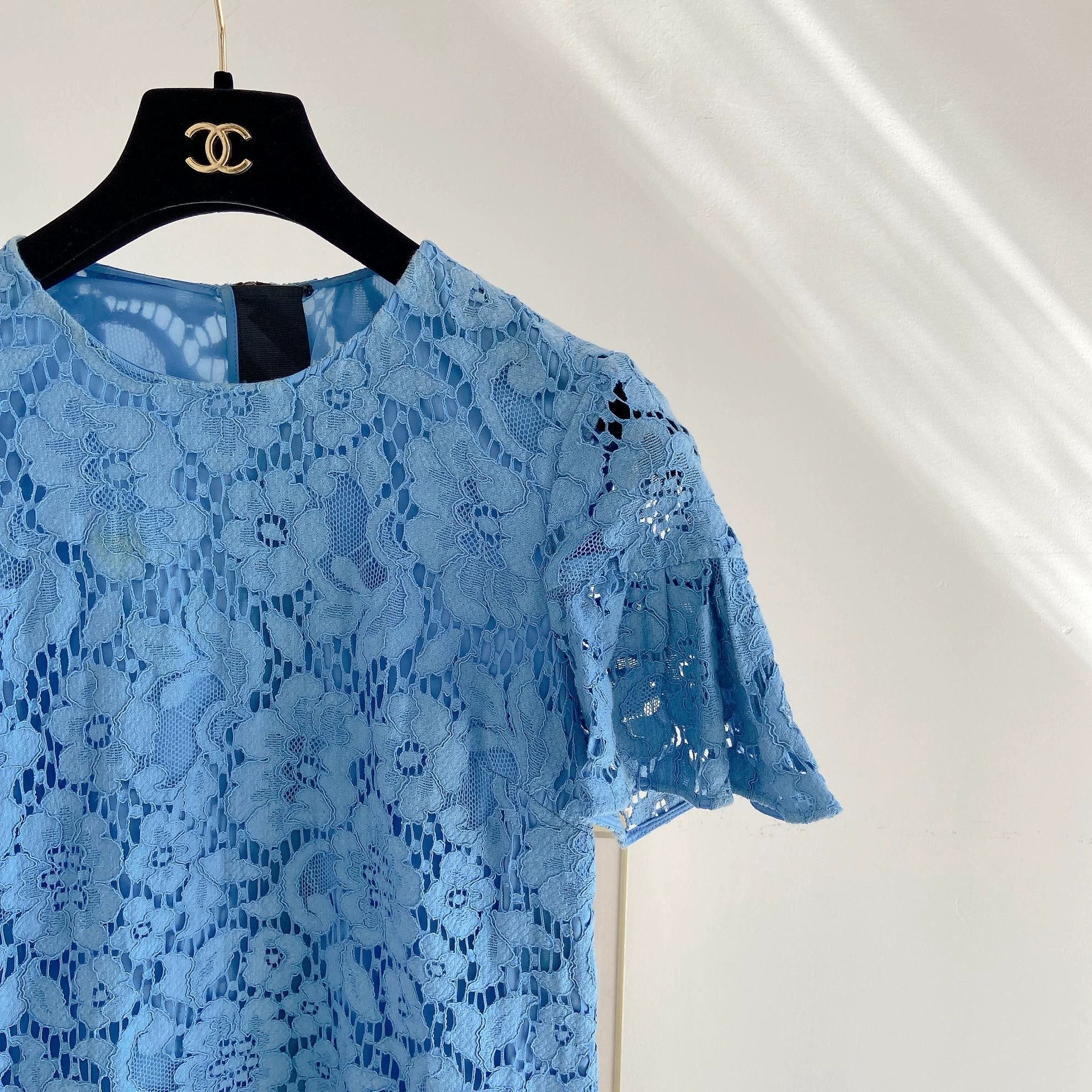 Burberry Burberry lace blue dress Size XS / US 0-2 / IT 36-38 - 3 Thumbnail