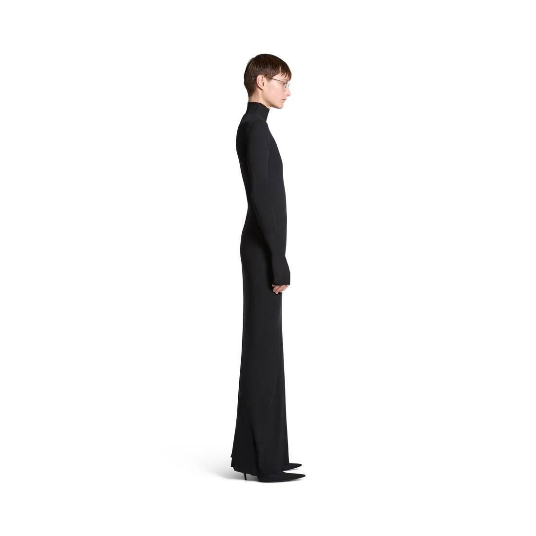 Balenciaga oc11z1125 Cover Dress in Black Size S / US 4 / IT 40 - 3 Thumbnail