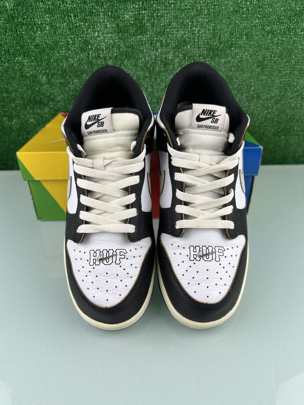 Nike SB Nike SB Dunk Low x HUF San Francisco Size 9.5 Size US 9.5 / EU 42-43 - 4 Thumbnail