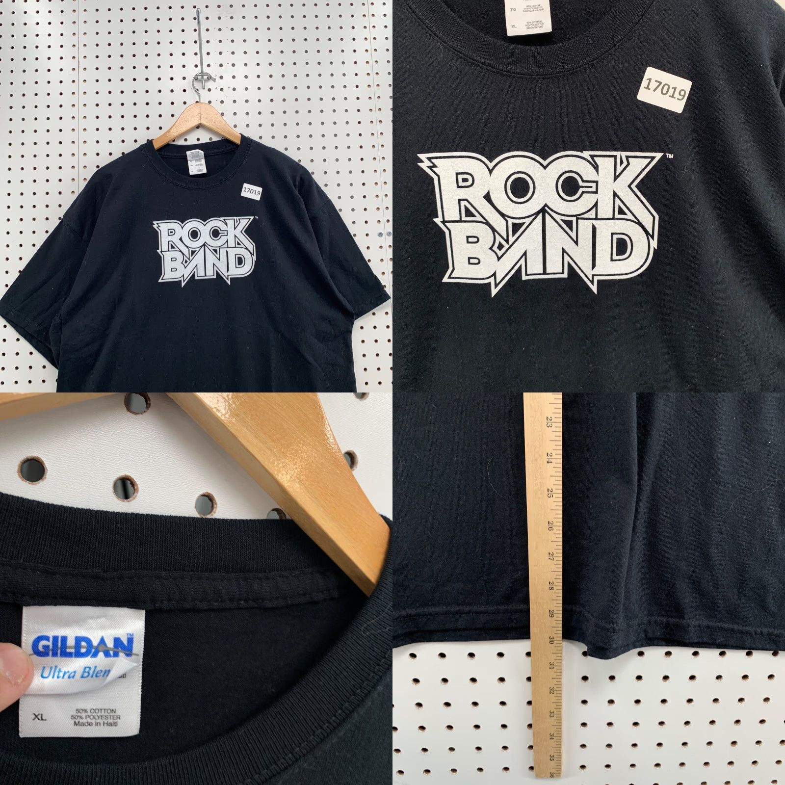 Gildan VINTAGE Rockband Spring Break 2008 Shirt Adult Black Short Sleeve Panama Beach Florida Size US XL / EU 56 / 4 - 8 Thumbnail