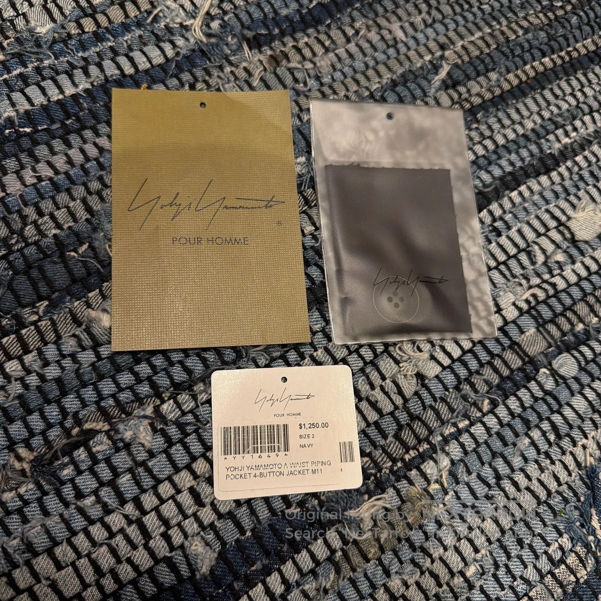 Yohji Yamamoto Yohji Yamamoto Coach Jacket in Navy Blue. Size US M / EU 48-50 / 2 - 6 Thumbnail