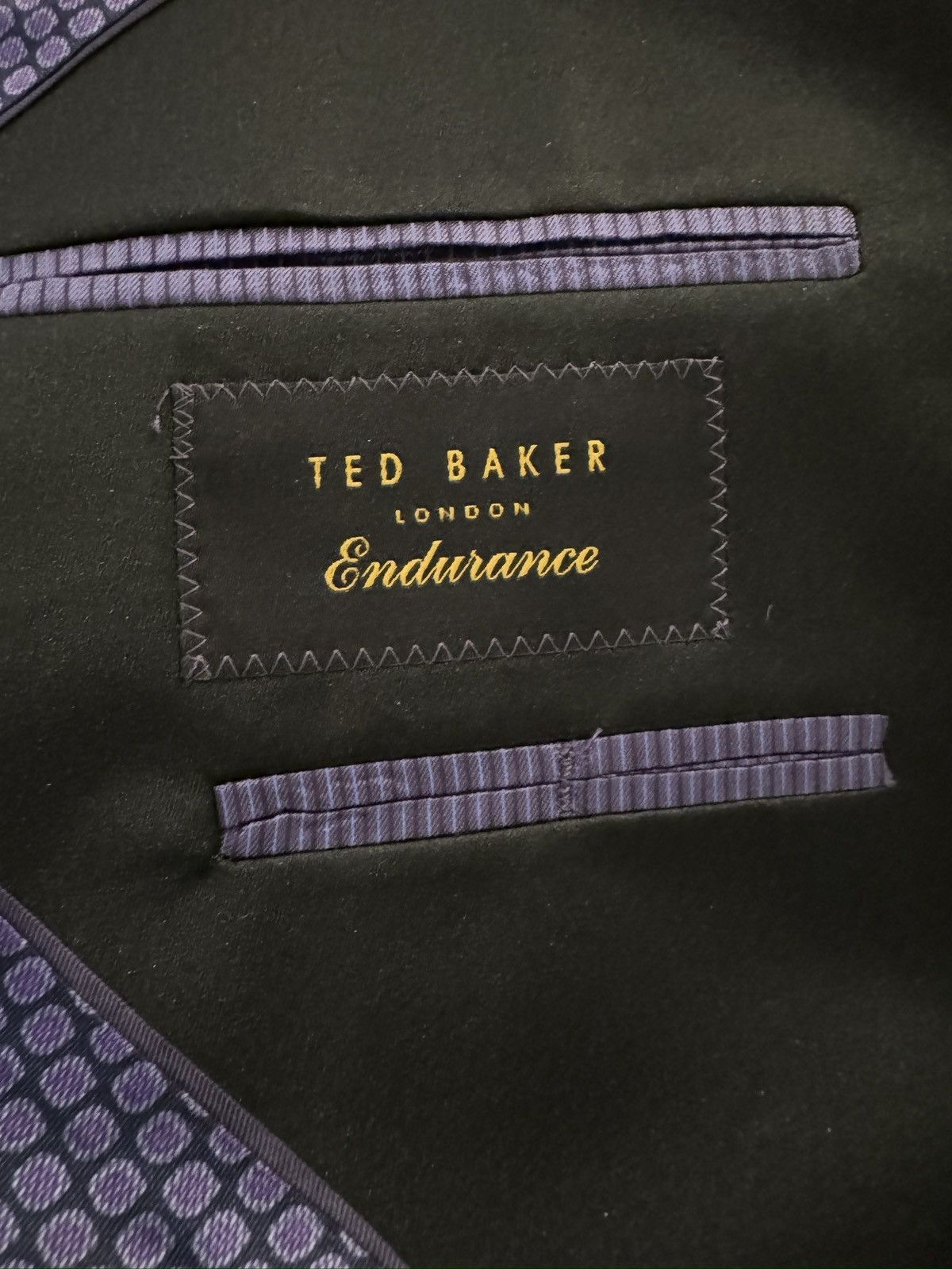 Ted Baker Ted Baker London Mohair Blend Navy Shawl Lapel Tuxedo 40S Size 40S - 10 Thumbnail