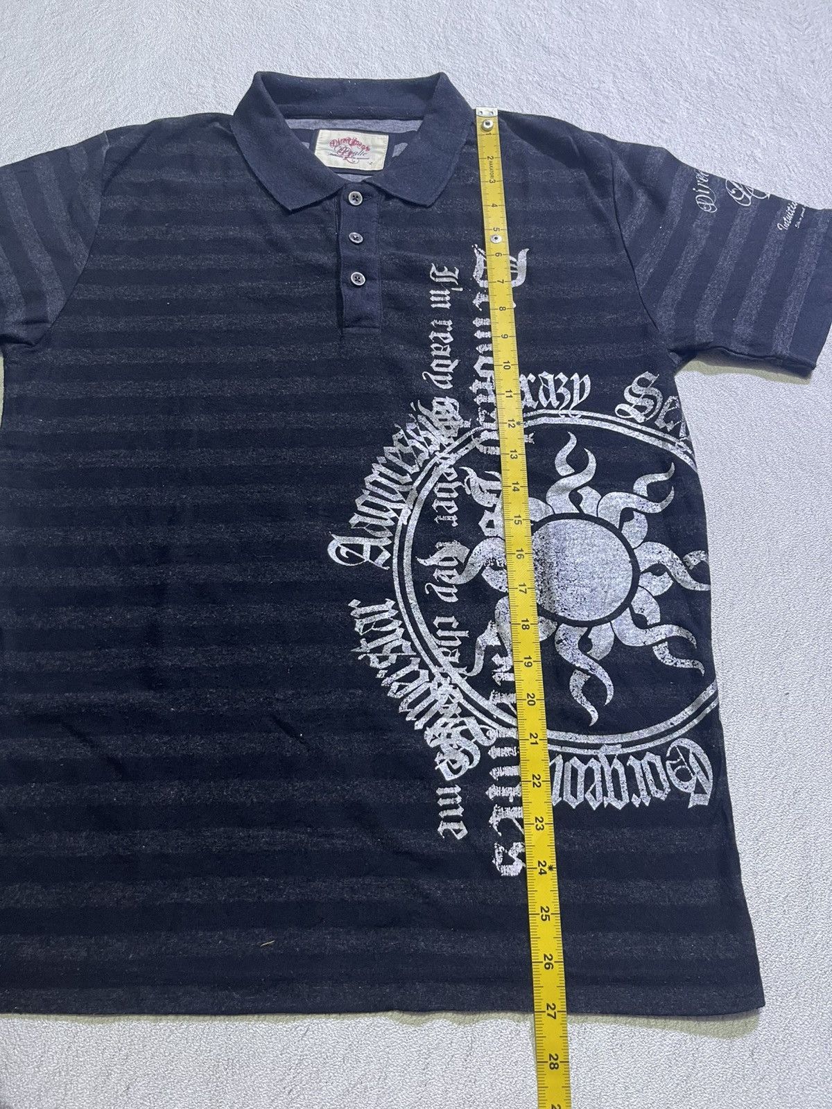 Hysteric Glamour Y2K DEVALTE short tshirt striped style Size US L / EU 52-54 / 3 - 9 Thumbnail