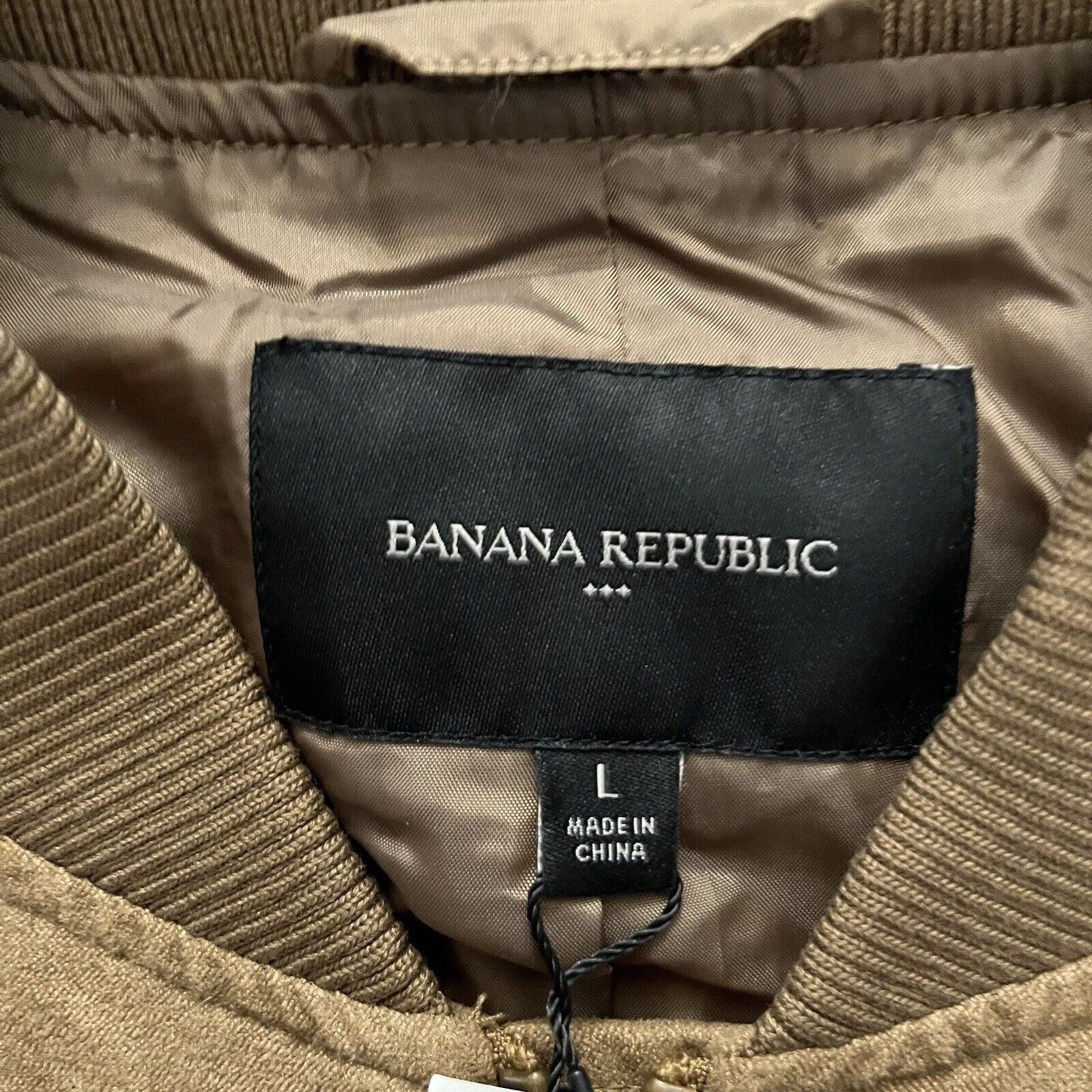 Banana Republic NWT Banana Republic - Men - VEGAN SUEDE BOMBER Large Brown Size US L / EU 52-54 / 3 - 3 Thumbnail