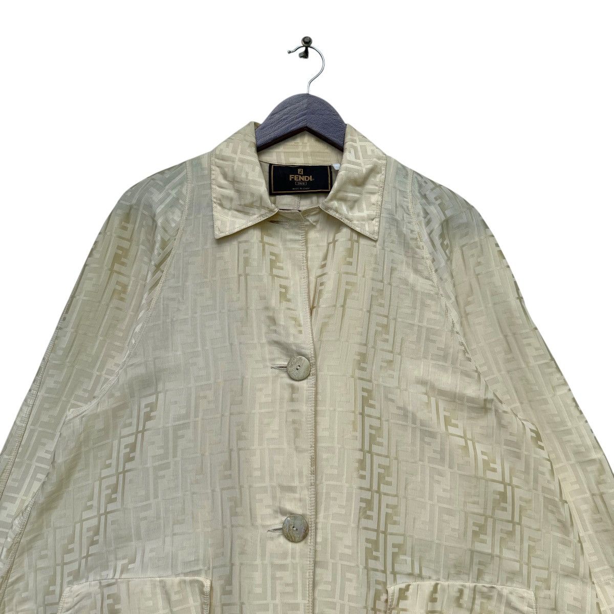 Fendi Fendi Zucca Monogram Light Coat Size L / US 10 / IT 46 - 4 Thumbnail