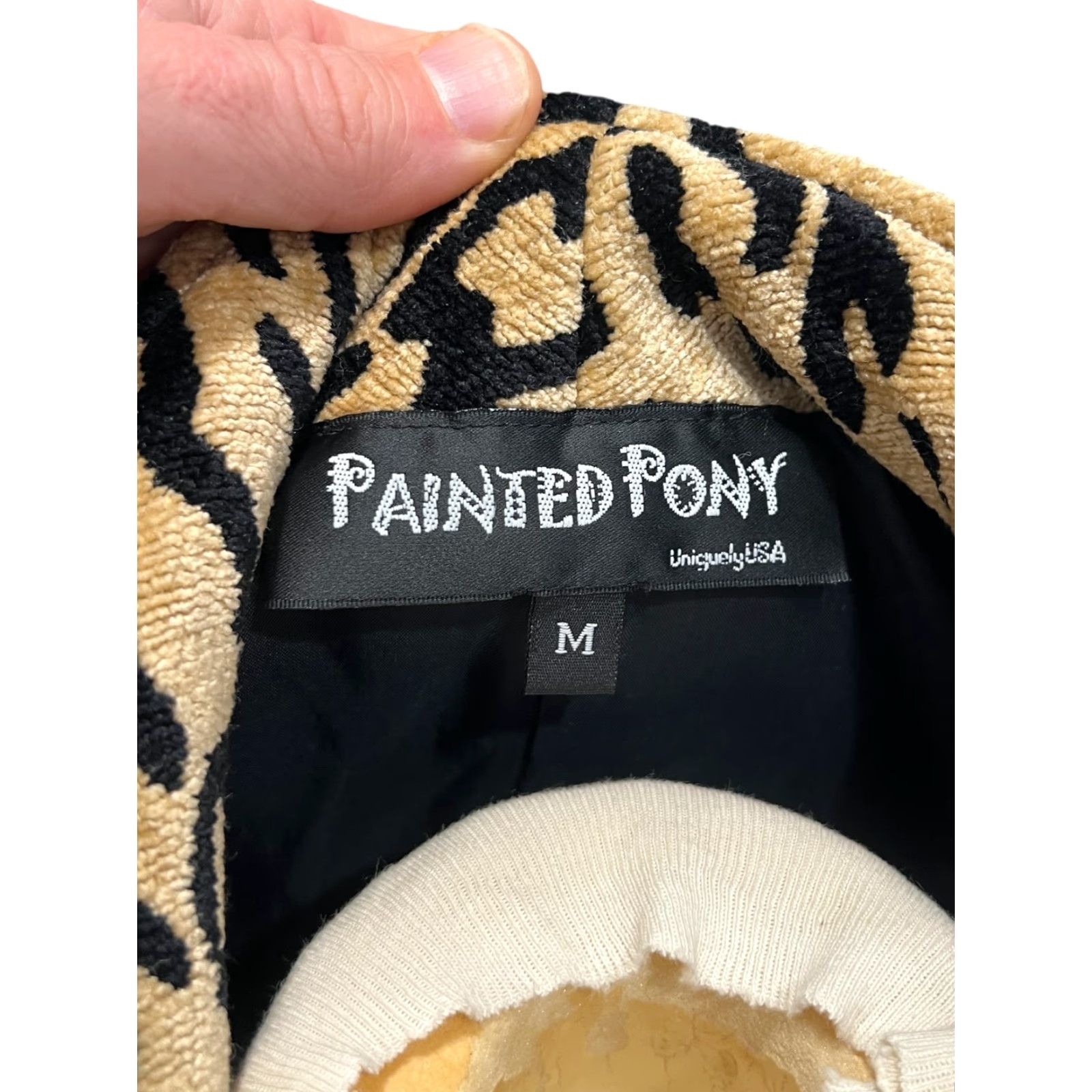 PONY Vtg Painted Pony Tapestry Jacket Leopard Animal Print Diamond Shape Buttons M Size Womens Jacket Size M / US 6-8 / IT 42-44 - 6 Thumbnail