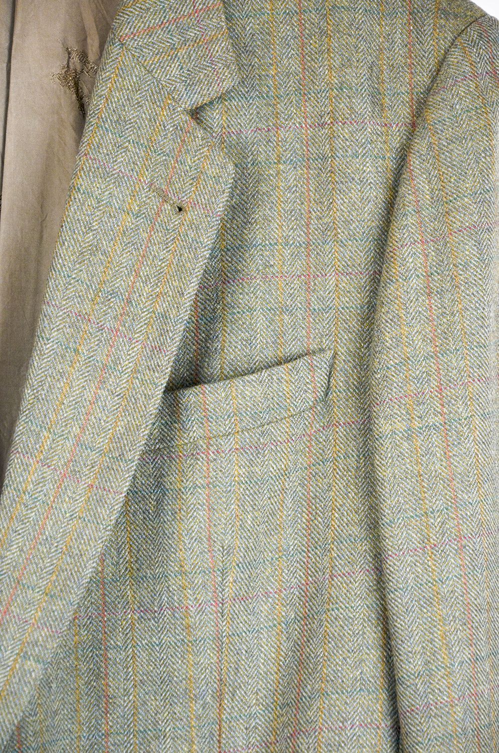 Burberry Burberrys’ Vintage Tweed Wool Blazer – Made in Germany - 52 Size 52R - 5 Thumbnail