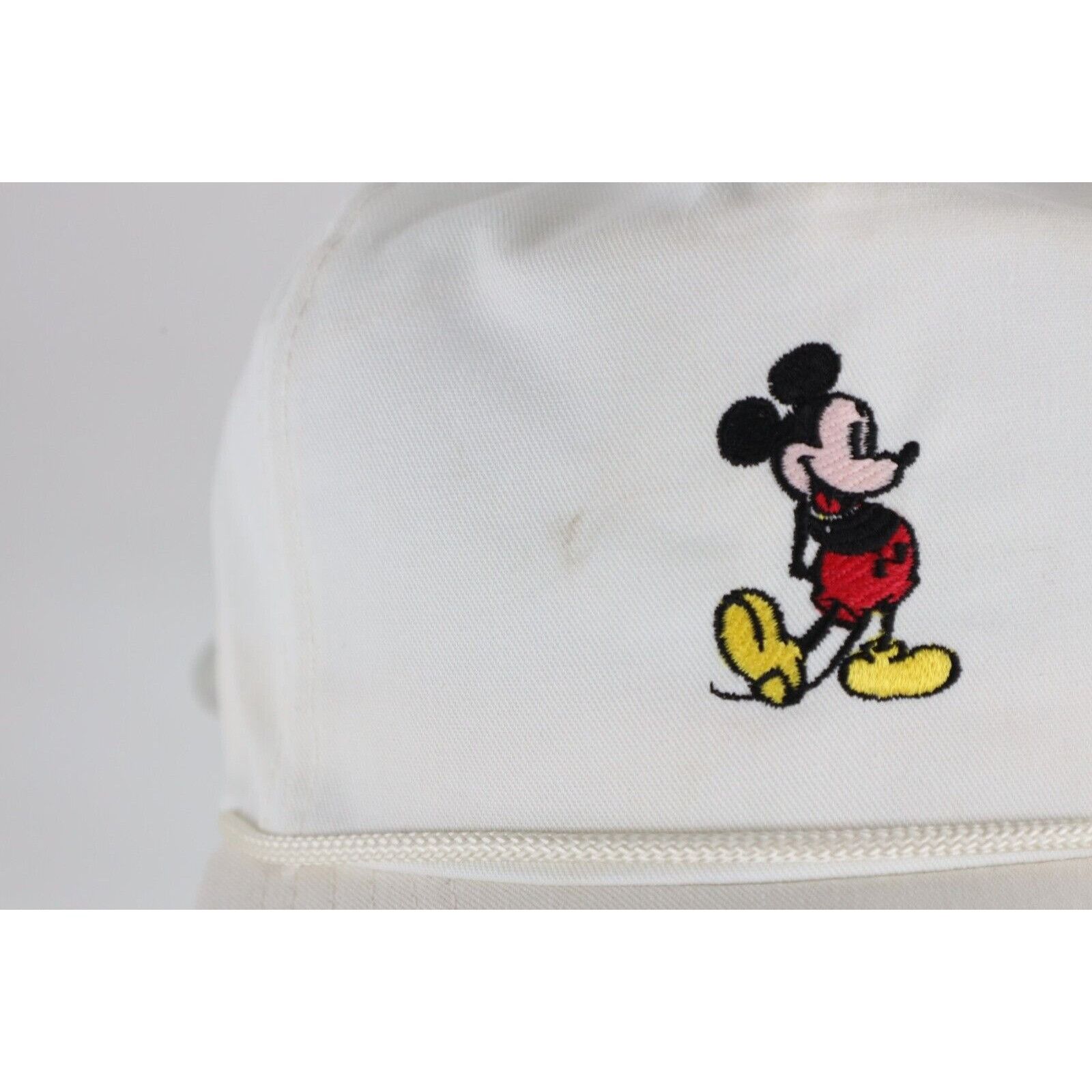 Disney × Vintage Vintage 70s 80s Disney Mickey Mouse Roped Leather Strap Hat Size ONE SIZE - 2 Thumbnail