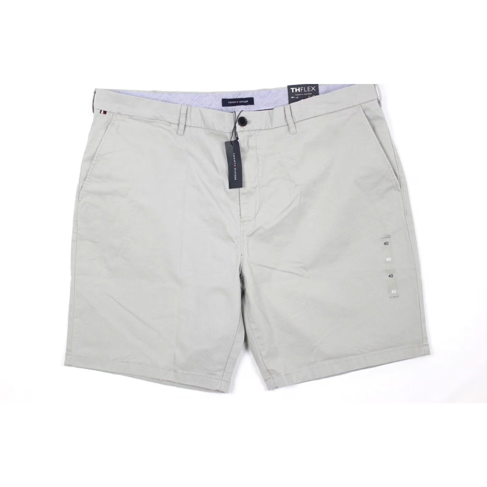 Tommy Hilfiger Tommy Hilfiger Men's Classic 9" Chino Shorts Size 40 Gray Flex Stretch Core Gray Size US 40 / EU 56 - 5 Thumbnail
