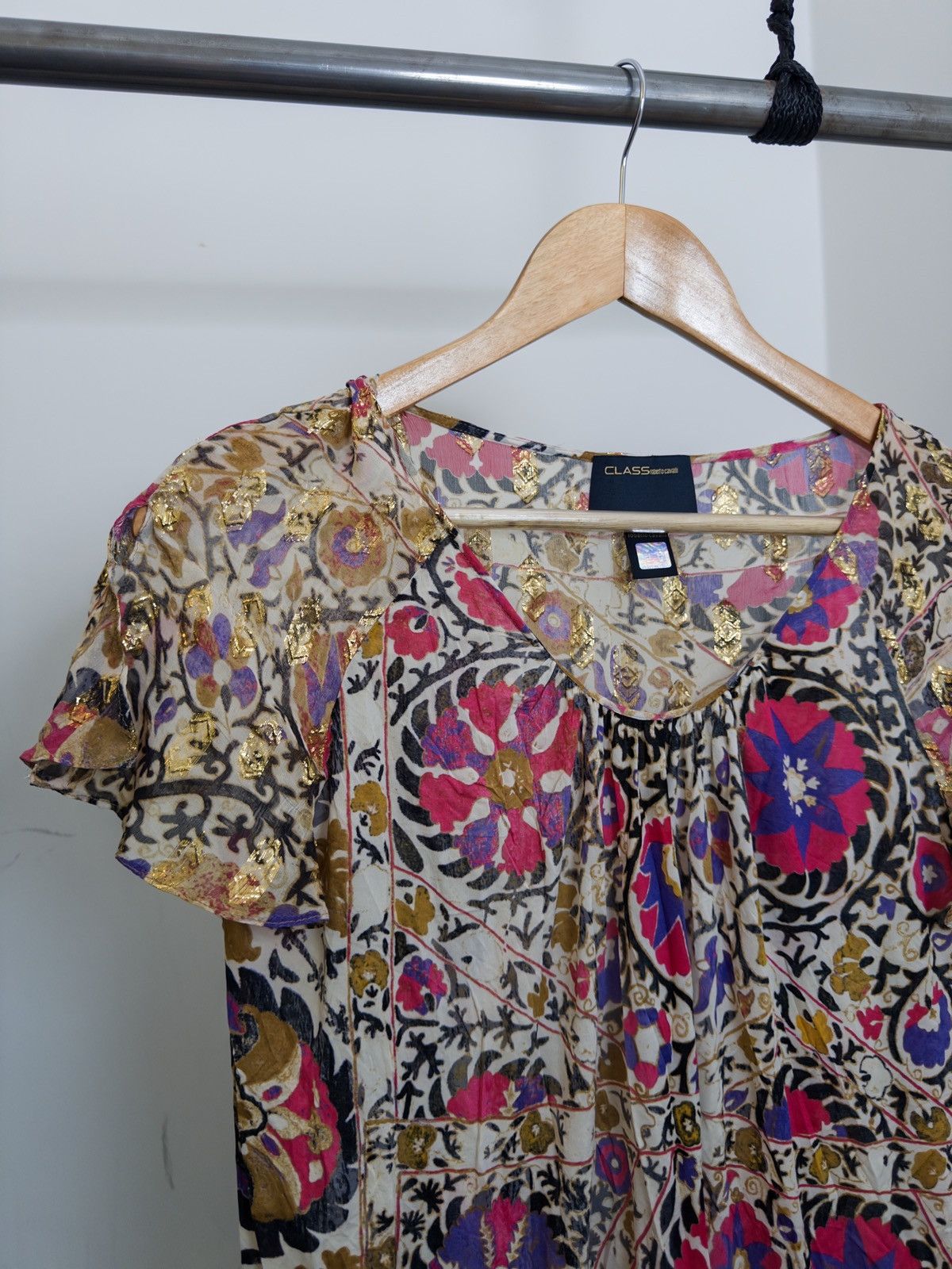 Roberto Cavalli Class Roberto Cavalli Top (Made in Italy, Late 2000s) Size L / US 10 / IT 46 - 3 Thumbnail