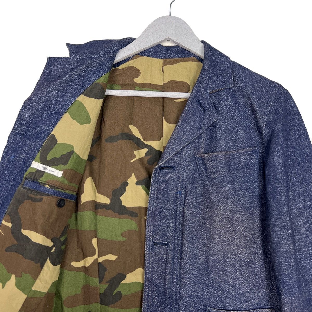 Indigo 🔥 HYPERION INDIGO BLUE CAMO LINING CHORE JACKET MADE MADE Size US S / EU 44-46 / 1 - 10 Thumbnail