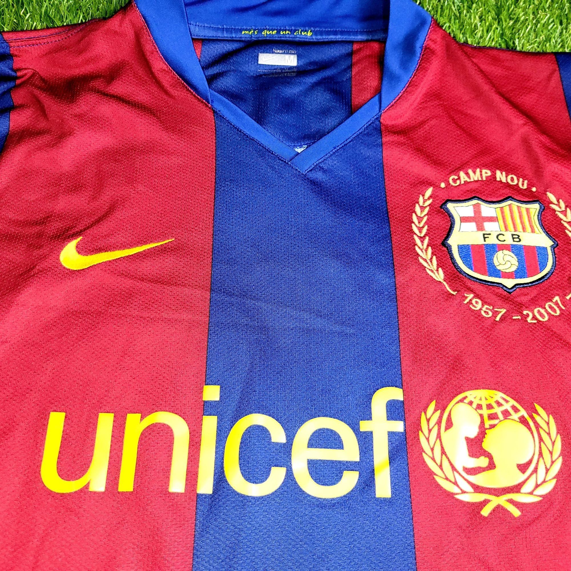Nike Ronaldinho Barcelona 2007 2008 Long Sleeve Soccer Jersey M Size US M / EU 48-50 / 2 - 3 Thumbnail
