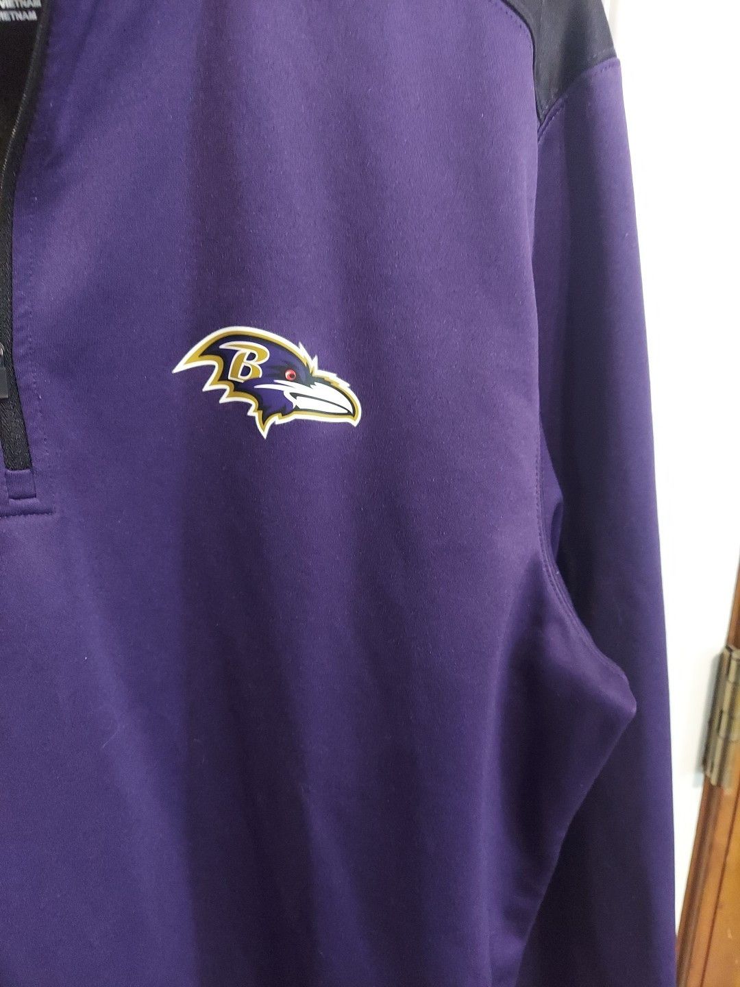 NFL Baltimore Ravens Purple 1/4 Zip Pullover Size XL Stretch NF Size US XL / EU 56 / 4 - 3 Thumbnail