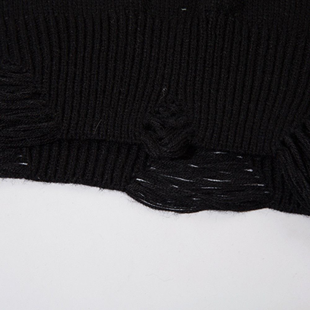 Vintage Men's washed vintage street knitted letter loose sweater Size US M / EU 48-50 / 2 - 5 Thumbnail