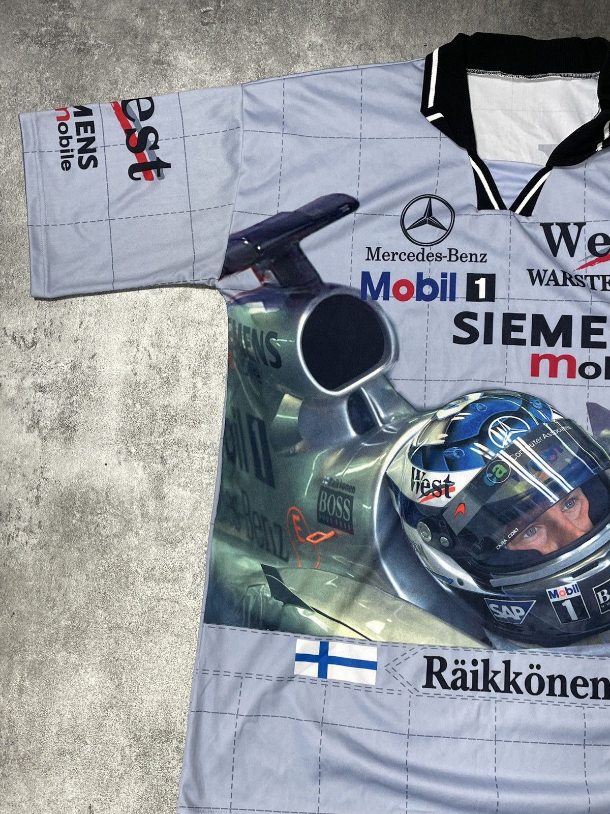 Mercedes-Benz 🔥RARE🔥Mercedes Benz Vintage Y2K Tee Formula Hype Streetwear Size US XL / EU 56 / 4 - 3 Thumbnail