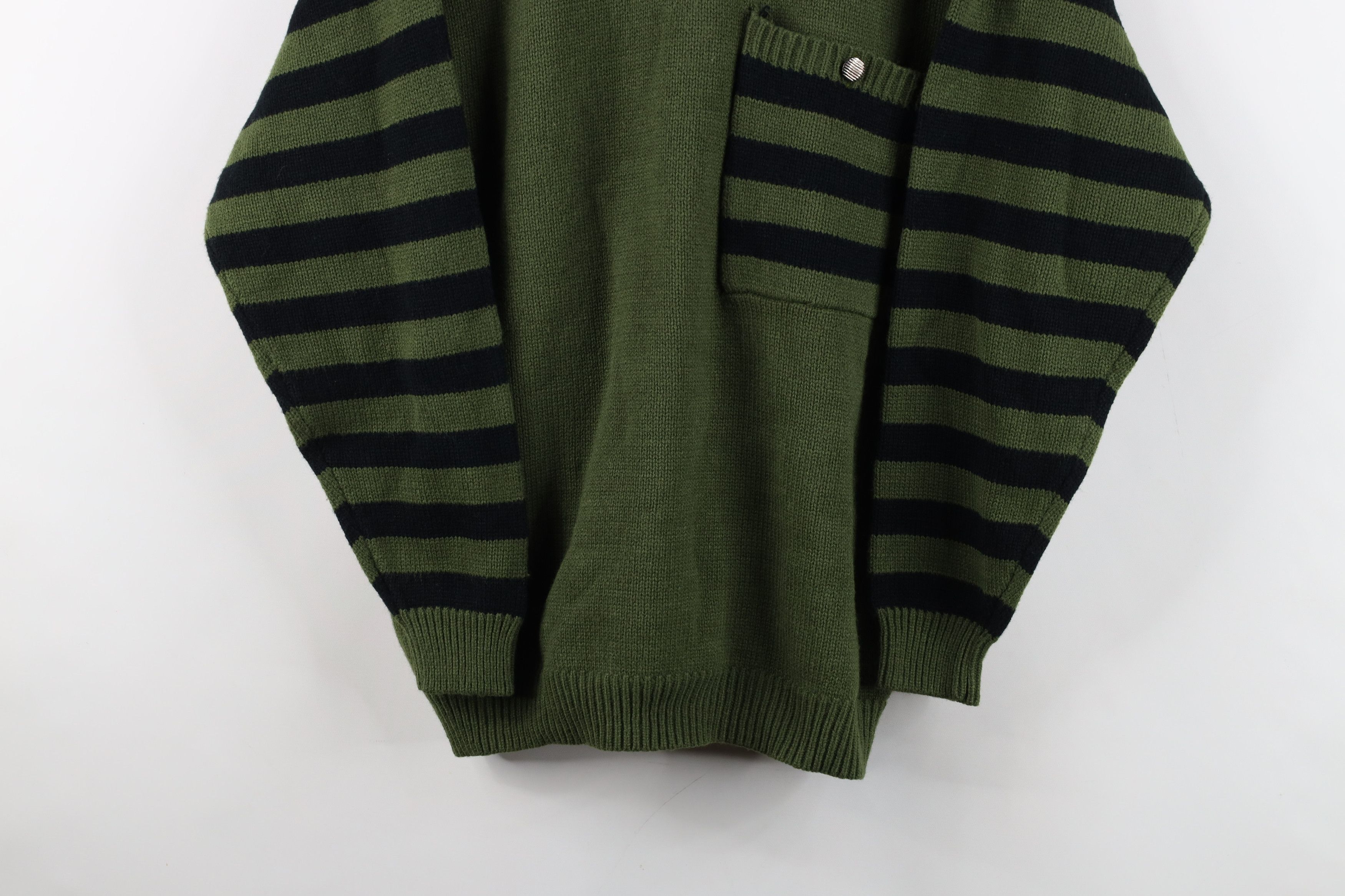 Vintage Vintage 90s Streetwear Zip Mock Neck Knit Pullover Sweater Size 3XL / US 20-22 - 3 Thumbnail