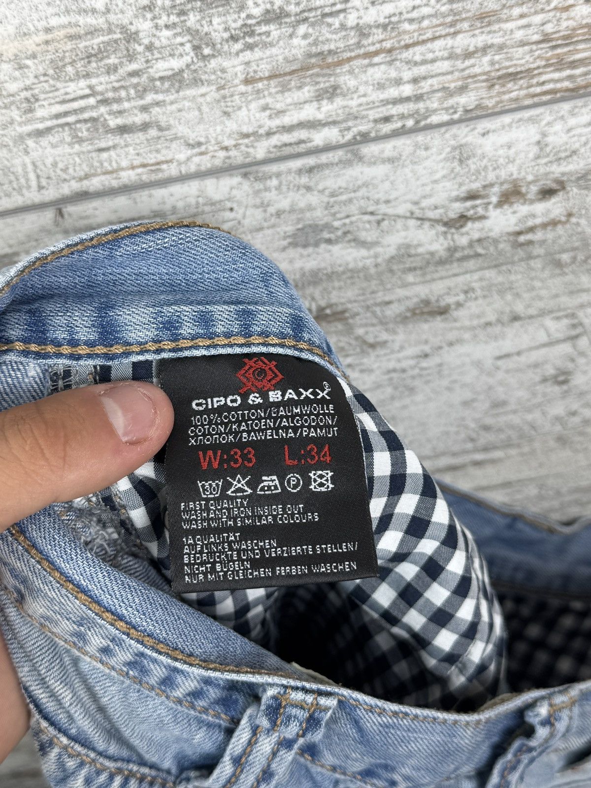 Vintage Mens Vintage Cipo & Baxx denim jeans pants avant garde y2k Size US 33 - 15 Thumbnail