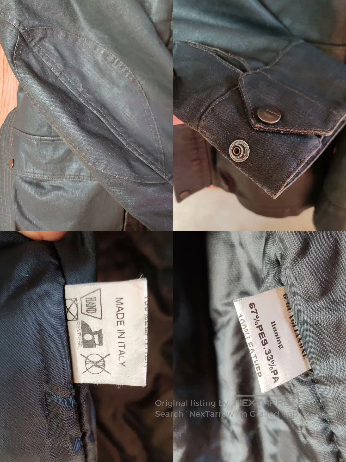 Other G.GUAGLIANONE Waxed Jacket Italy Made. Size US S / EU 44-46 / 1 - 8 Thumbnail
