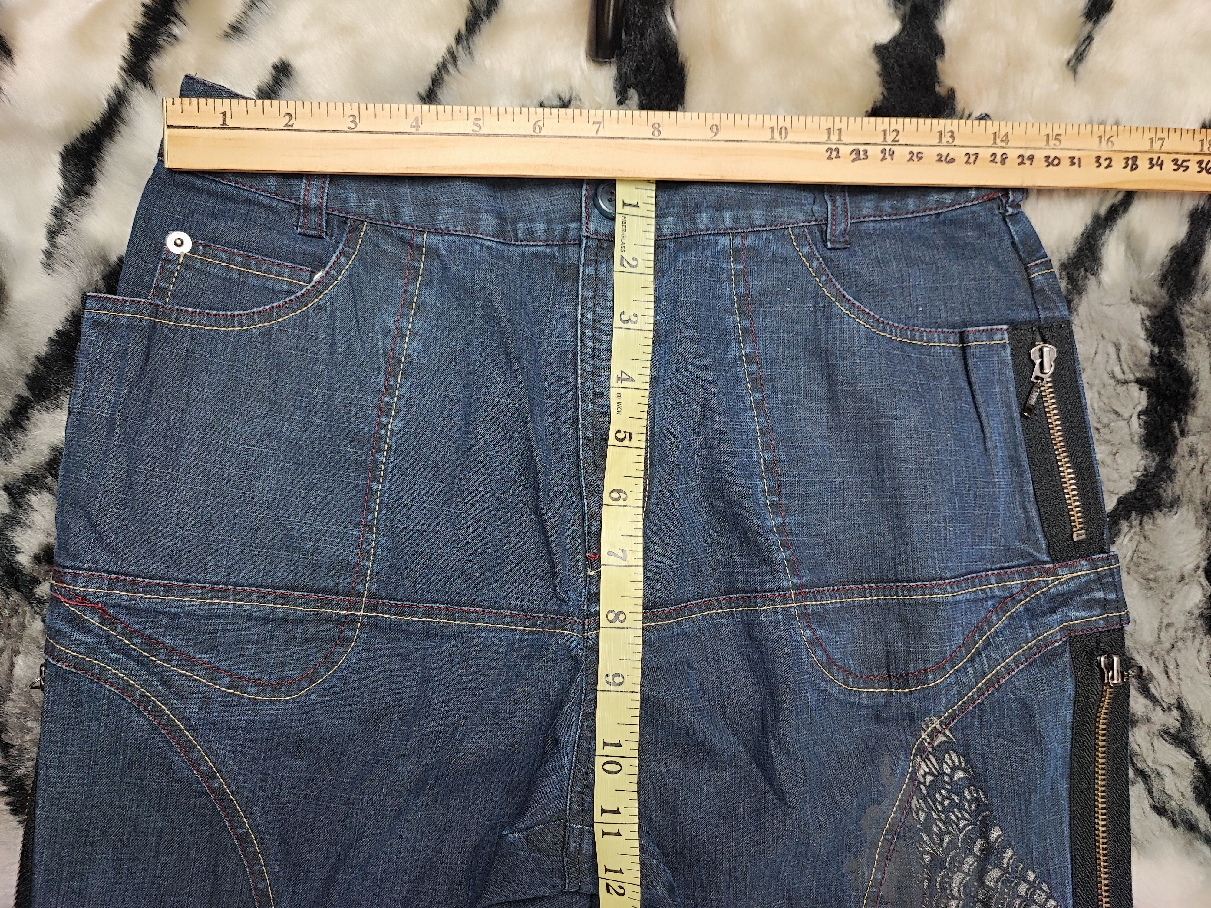 Number (N)ine Vintage Eagle Embroidery Baggy Loose Bootcut Wide Leg Size US 28 / EU 44 - 6 Thumbnail