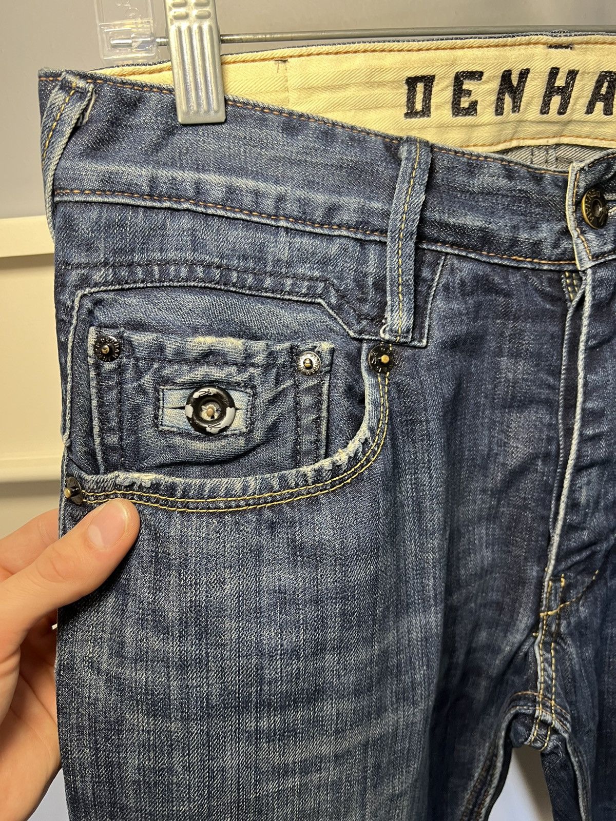 DENHAM Vintage Denham curved slim blue jeans Size US 29 - 9 Thumbnail
