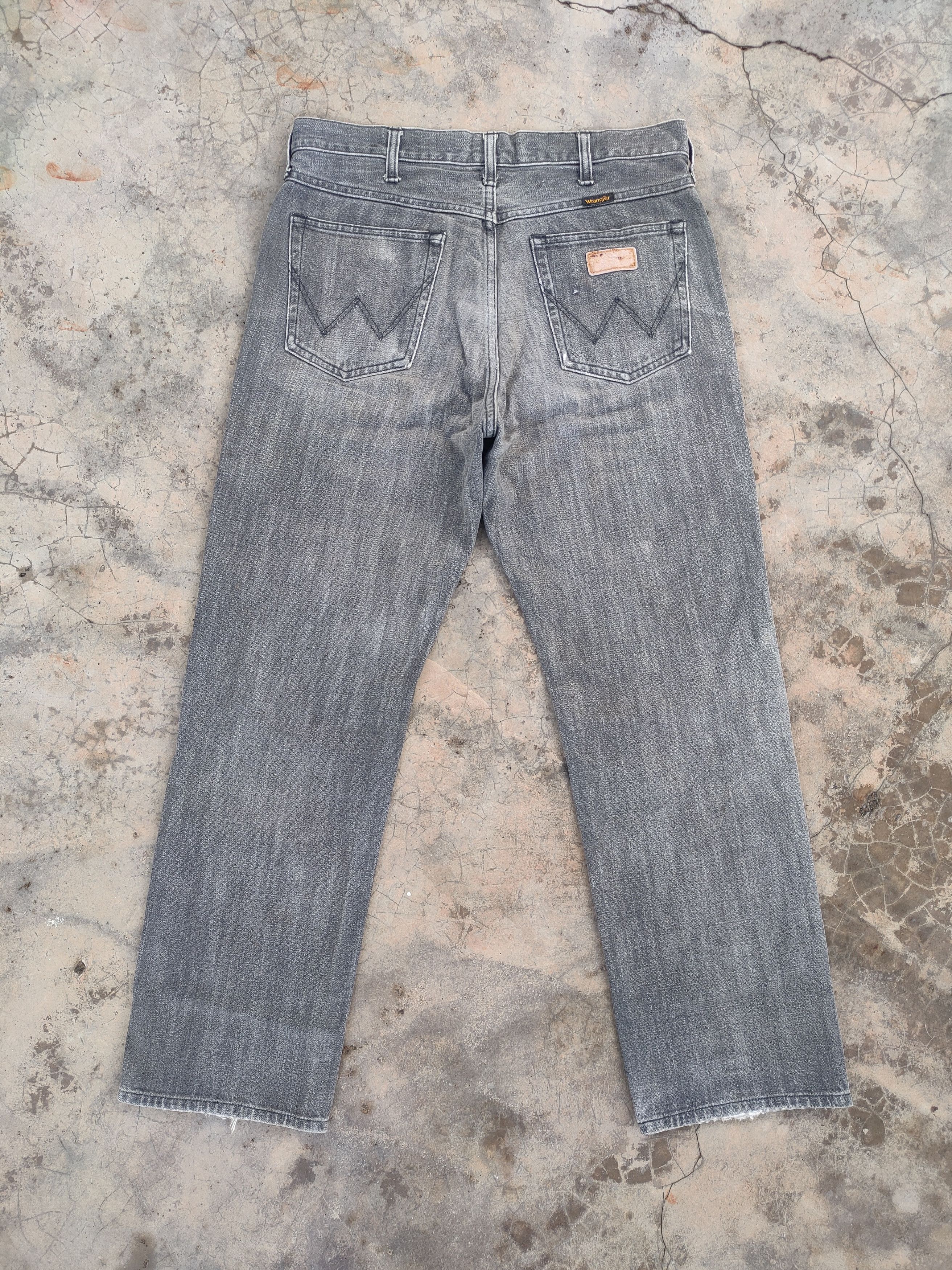 Jean × Vintage × Wrangler VINTAGE WRANGLER FADED BLACK DISTRESSED JEANS DENIM PANTS Size US 33 - 9 Thumbnail