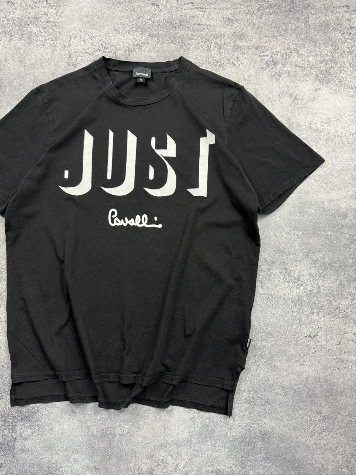 Roberto Cavalli Roberto Just Cavalli T-Shirt Big Logo Black Tee Y2K Hype Size US M / EU 48-50 / 2 - 5 Thumbnail