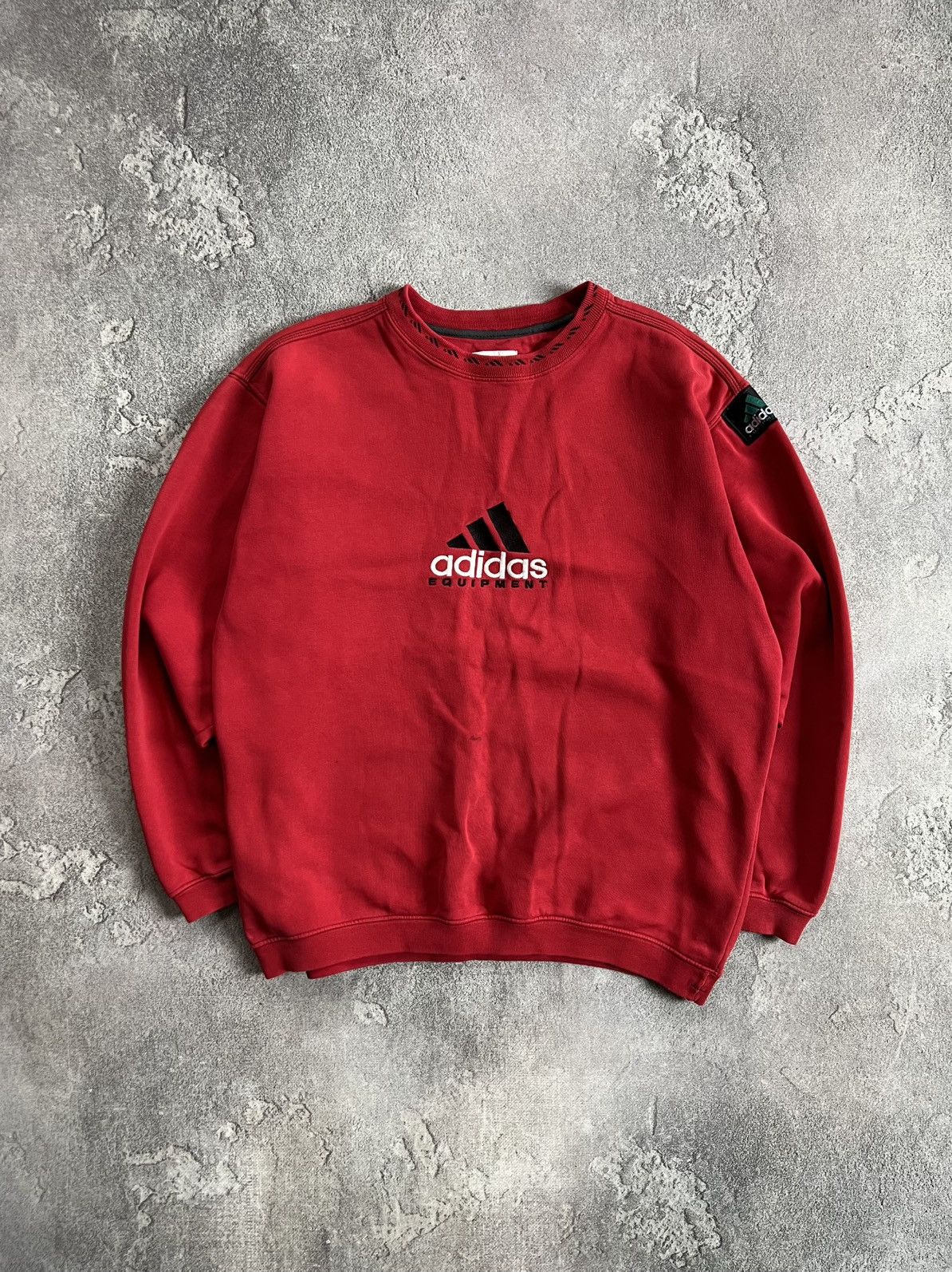 Adidas Vintage Adidas Equipment Big Logo Red Sweatshirt Size M 90s Size US M / EU 48-50 / 2 - 1 Thumbnail