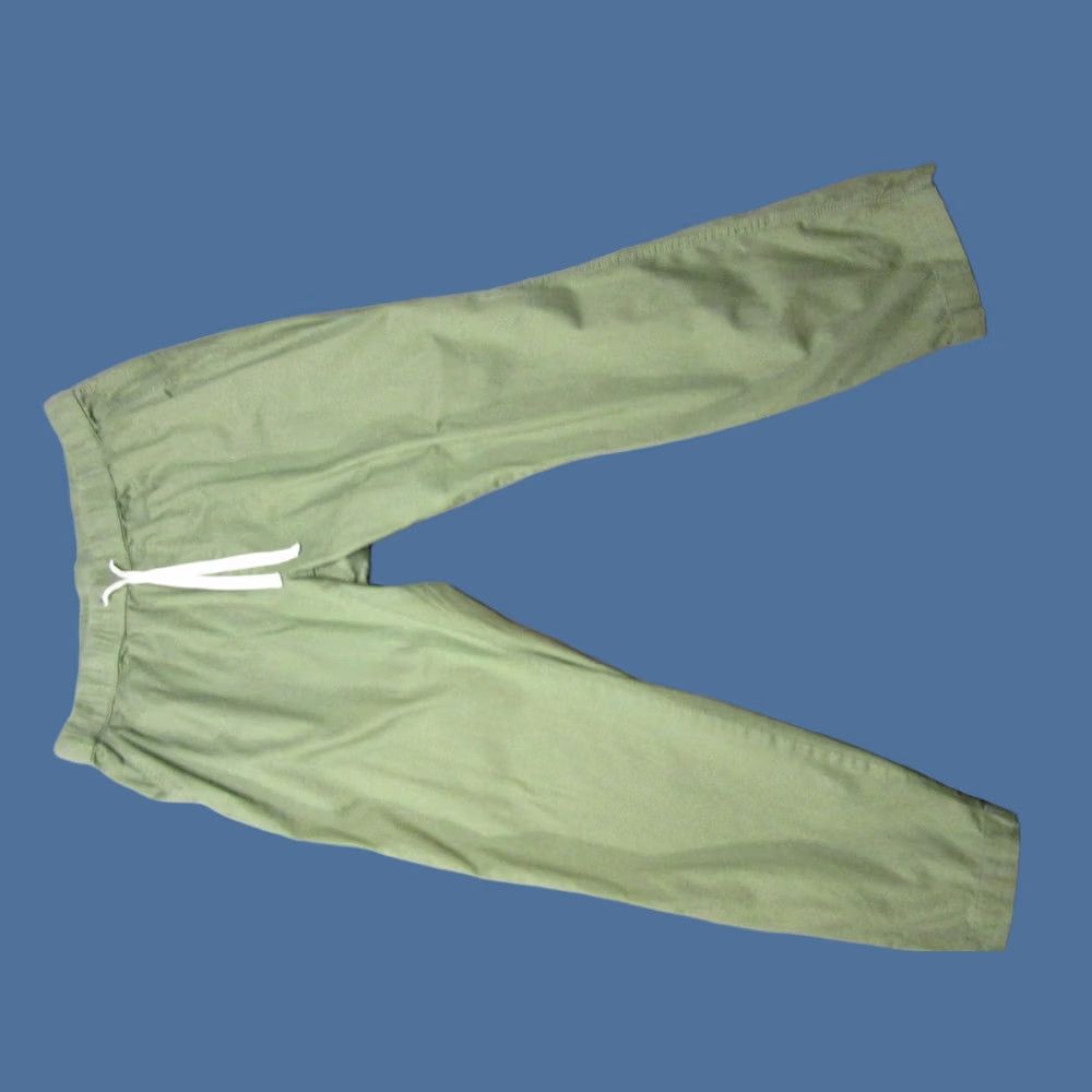 Vintage Pact Pants Mens XL Green Elastic Waist Drawstring Canvas Chino Lightweight Size US 36 / EU 52 - 1 Thumbnail