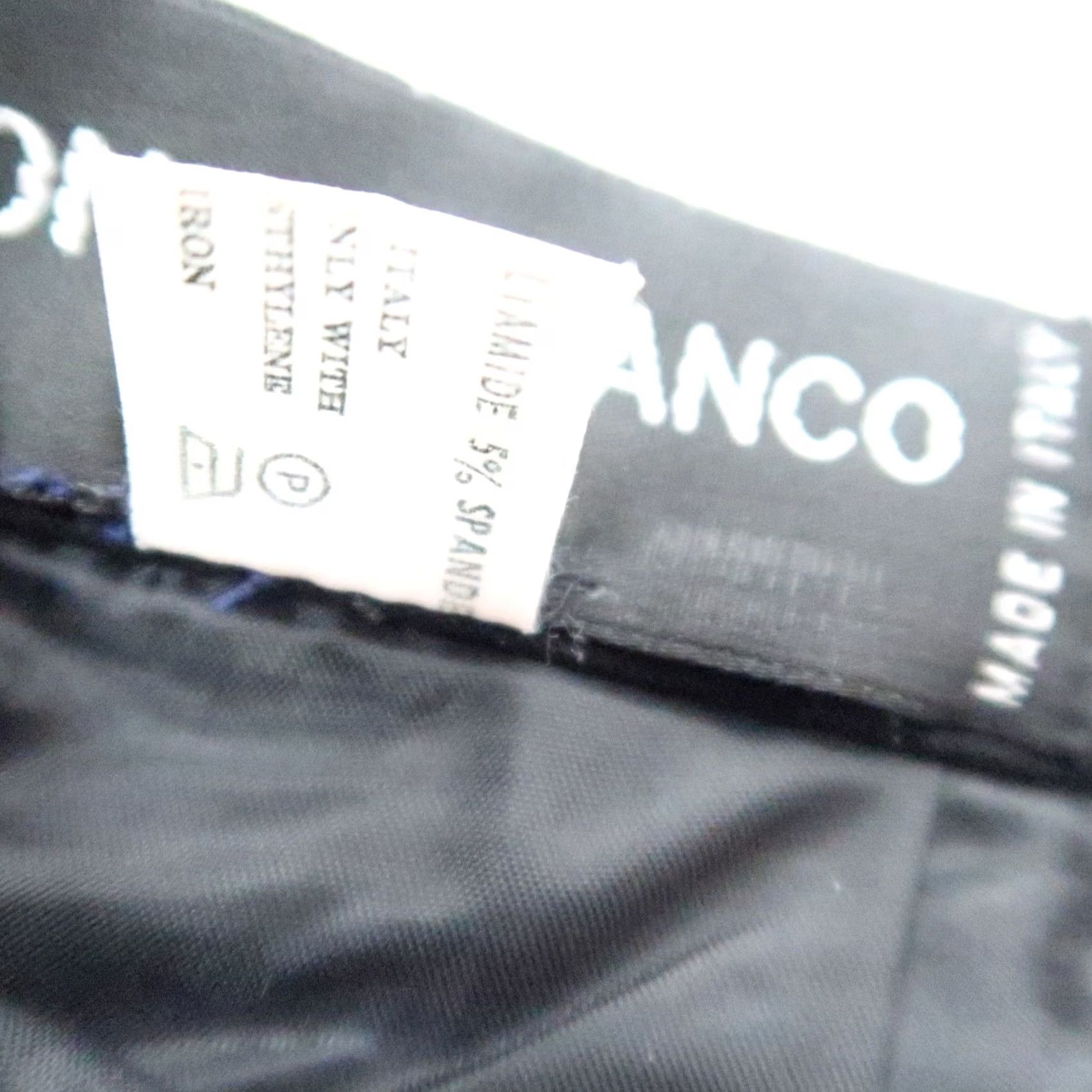 Vintage VINTAGE Monica Bianco Black Pinstripe Wool Pencil Skirt 4 Women 90s Size 27" / US 4 / IT 40 - 5 Thumbnail