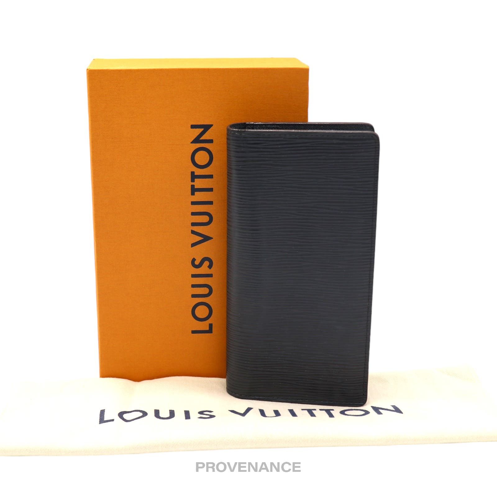image of Louis Vuitton Brazza Long Wallet - Blue Marine Epi, Women's
