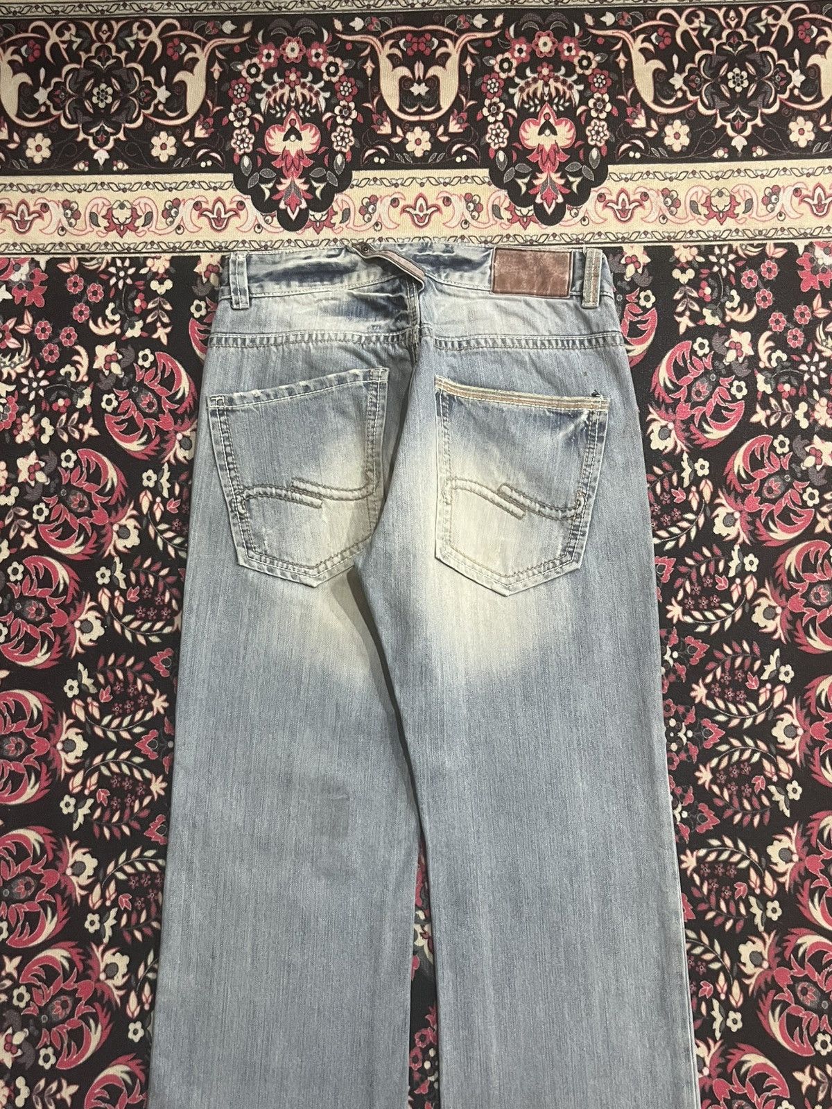 Japanese Brand Japanese Brand Shame Jeans Sashiko Patch Stitch Light Denim Size US 30 / EU 46 - 6 Thumbnail