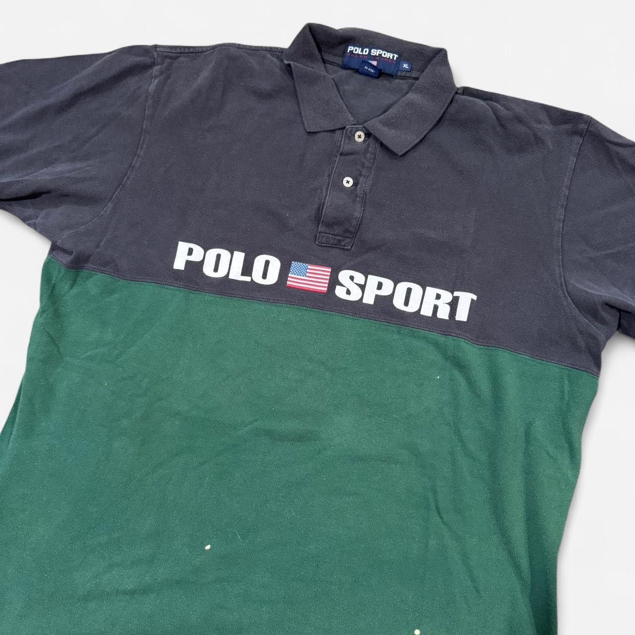 Polo Ralph Lauren Vintage 90s polo sport Ralph Lauren polo shirt Size US XL / EU 56 / 4 - 2 Thumbnail