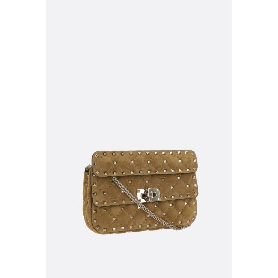 Valentino VALENTINO GARAVANI Rockstud Spike Small Havana Beige Crossbo Size ONE SIZE - 2 Thumbnail